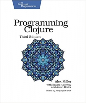 جلد معمولی سیاه و سفید_کتاب Programming Clojure (The Pragmatic Programmers) 3rd Edition