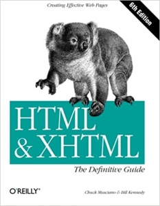 جلد سخت رنگی_کتاب HTML & XHTML: The Definitive Guide (6th Edition)