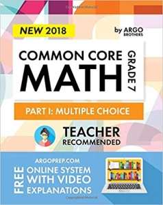 کتابArgo Brothers Math Workbook, Grade 7: Common Core Math Multiple Choice, Daily Math Practice Grade 7