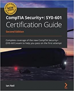 جلد معمولی رنگی_کتاب CompTIA Security+: SY0-601 Certification Guide: Complete coverage of the new CompTIA Security+ (SY0-601) exam to help you pass on the first attempt, 2nd Edition 2nd ed. Edition