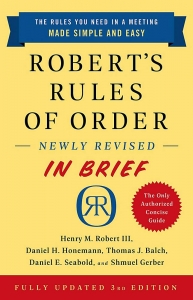 کتاب Robert's Rules of Order Newly Revised in Brief