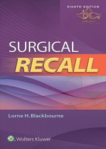 جلد معمولی سیاه و سفید_کتاب Surgical Recall Eighth, North American Edition 2018