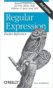جلد معمولی سیاه و سفید_کتاب Regular Expression Pocket Reference: Regular Expressions for Perl, Ruby, PHP, Python, C, Java and .NET (Pocket Reference (O'Reilly)) 
