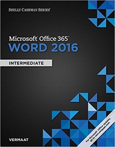 جلد معمولی سیاه و سفید_کتاب Shelly Cashman Series Microsoft Office 365 & Word 2016: Introductory