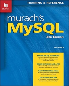 جلد معمولی سیاه و سفید_کتاب Murach's MySQL (3rd Edition)