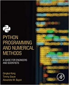 جلد معمولی سیاه و سفید_کتاب Python Programming and Numerical Methods: A Guide for Engineers and Scientists