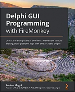 جلد معمولی رنگی_کتاب Delphi GUI Programming with FireMonkey: Unleash the full potential of the FMX framework to build exciting cross-platform apps with Embarcadero Delphi