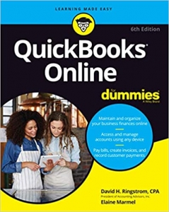 جلد سخت سیاه و سفید_کتاب QuickBooks Online For Dummies, 6th Edition (For Dummies (Computer/Tech))