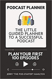 جلد سخت سیاه و سفید_کتاب Podcast Planner: The Little Guided Planner to a Successful Podcast