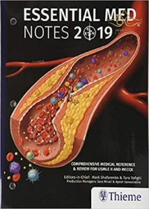 جلد سخت سیاه و سفید_کتاب Essential Med Notes 2019 : Comprehensive Medical Reference & Review for USMLE II and MCCQE