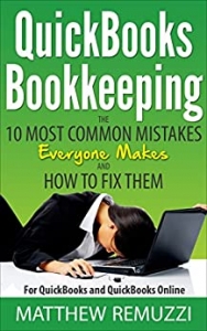 جلد معمولی سیاه و سفید_کتاب QuickBooks Bookkeeping: The 10 Most Common Mistakes Everyone Makes and How to Fix Them for QuickBooks and QuickBooks Online