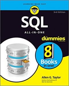 جلد معمولی سیاه و سفید_کتاب SQL All-in-One For Dummies 3rd Edition