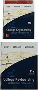 کتاب Gregg College Keyboarding & Document Processing (Gdp11) Microsoft Word 2016 Manual Kit 1: 1-60
