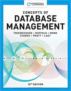 جلد معمولی سیاه و سفید_کتاب Concepts of Database Management (MindTap Course List) 10th Edition