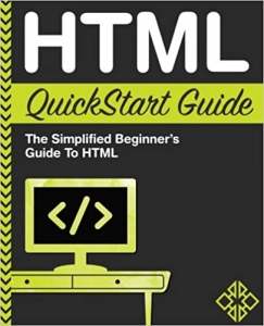 جلد معمولی سیاه و سفید_کتاب HTML QuickStart Guide: The Simplified Beginner's Guide To HTML