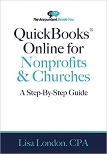 جلد سخت سیاه و سفید_کتاب QuickBooks Online for Nonprofits & Churches: The Step-By-Step Guide (The Accountant Beside You)