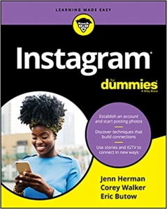 جلد معمولی سیاه و سفید_کتاب Instagram For Dummies