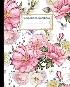  کتاب Composition Notebook: Wide Ruled Lined Paper Notebook Journal: Watercolor Pink Roses Workbook for Boys Girls Kids Teens Students for Back to School and Home College Writing Notes