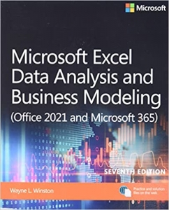 جلد سخت سیاه و سفید_کتاب Microsoft Excel Data Analysis and Business Modeling (Office 2021 and Microsoft 365)