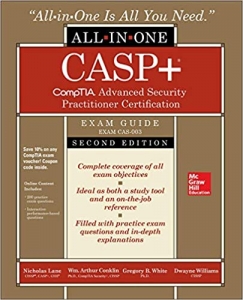 جلد سخت سیاه و سفید_کتاب CASP+ CompTIA Advanced Security Practitioner Certification All-in-One Exam Guide, Second Edition (Exam CAS-003)