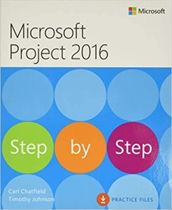 جلد معمولی سیاه و سفید_کتاب Microsoft Project 2016 Step by Step 