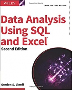 جلد معمولی سیاه و سفید_کتاب Data Analysis Using SQL and Excel 2nd Edition