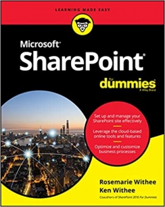 جلد معمولی سیاه و سفید_کتاب SharePoint For Dummies (For Dummies (Computer/Tech)) 