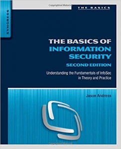 جلد معمولی سیاه و سفید_کتاب The Basics of Information Security: Understanding the Fundamentals of InfoSec in Theory and Practice