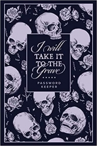 کتابPassword Keeper: A Grim Username and Password Organizer Notebook with Skulls Design on the Book Cover (UNIQUE PASSWORD BOOKS)