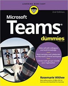 جلد سخت سیاه و سفید_کتاب Microsoft Teams For Dummies