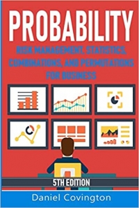 جلد معمولی سیاه و سفید_کتاب Probability: Risk Management, Statistics, Combinations and Permutations for Business