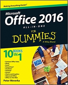 جلد معمولی سیاه و سفید_کتاب Office 2016 All-in-One For Dummies (Office All-in-One for Dummies)