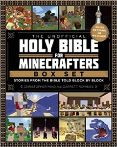 جلد سخت رنگی_کتاب The Unofficial Holy Bible for Minecrafters Box Set: Stories from the Bible Told Block by Block