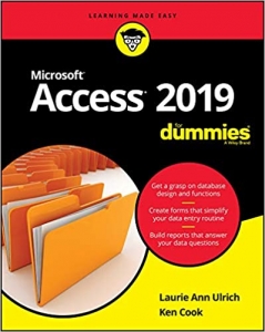 جلد سخت سیاه و سفید_کتاب Access 2019 For Dummies