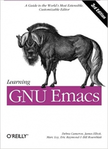 جلد سخت سیاه و سفید_کتاب Learning GNU Emacs, Third Edition