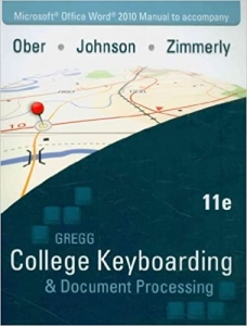 کتاب Microsoft Office Word 2010 Manual to Accompany Gregg College Keyboarding & Document Processing