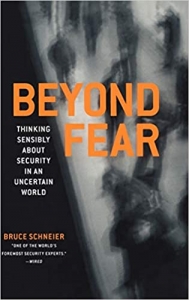 جلد سخت سیاه و سفید_کتاب Beyond Fear: Thinking Sensibly About Security in an Uncertain World.
