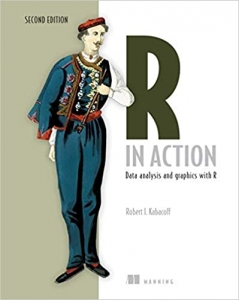 جلد معمولی سیاه و سفید_کتاب R in Action: Data Analysis and Graphics with R 2nd Edition