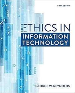 جلد معمولی سیاه و سفید_کتاب Ethics in Information Technology