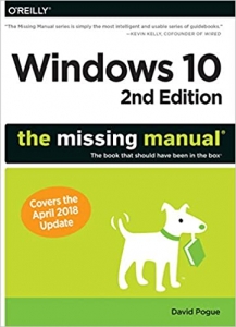 جلد معمولی سیاه و سفید_کتاب Windows 10: The Missing Manual: The book that should have been in the box