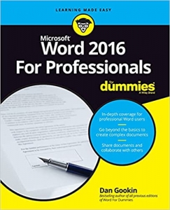 کتاب Word 2016 For Professionals For Dummies (For Dummies (Computers))