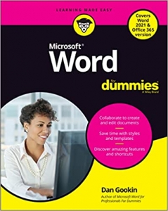 جلد معمولی سیاه و سفید_کتاب Word For Dummies (For Dummies (Computer/Tech))