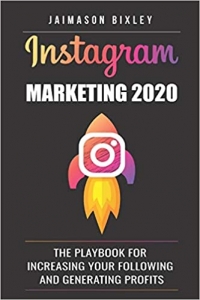 جلد معمولی سیاه و سفید_کتاب Instagram Marketing 2020: The Playbook for Increasing Your Following and Generating Profits