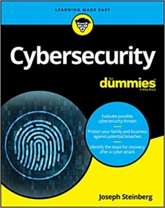 جلد معمولی سیاه و سفید_کتاب Cybersecurity For Dummies 1st Edition