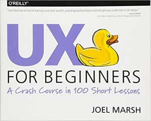 جلد معمولی سیاه و سفید_کتاب UX for Beginners: A Crash Course in 100 Short Lessons
