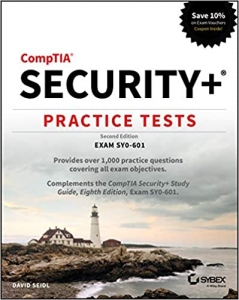 جلد سخت رنگی_کتاب CompTIA Security+ Practice Tests: Exam SY0-601