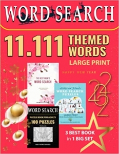 کتاب Large Print 11 111 Themed Words Word Search Puzzle Book for Adults: Big Large Set 3 in 1 Relax 394 Themed Word Search Puzzles