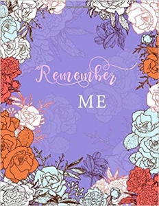 کتاب Remember Me: 8.5 x 11 Big Password Book Organizer with Alphabetical Tabs | Large Print | Vintage Flower Design Blue-Violet