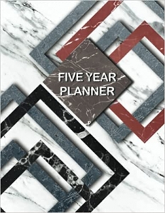 کتاب 5 YEAR PLANNER: 5 Year Appointment Calendar, Business Planners, Agenda Schedule Organizer Logbook and Journal with Floral Cover.