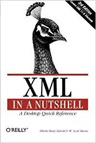 جلد معمولی سیاه و سفید_کتاب XML in a Nutshell, Third Edition